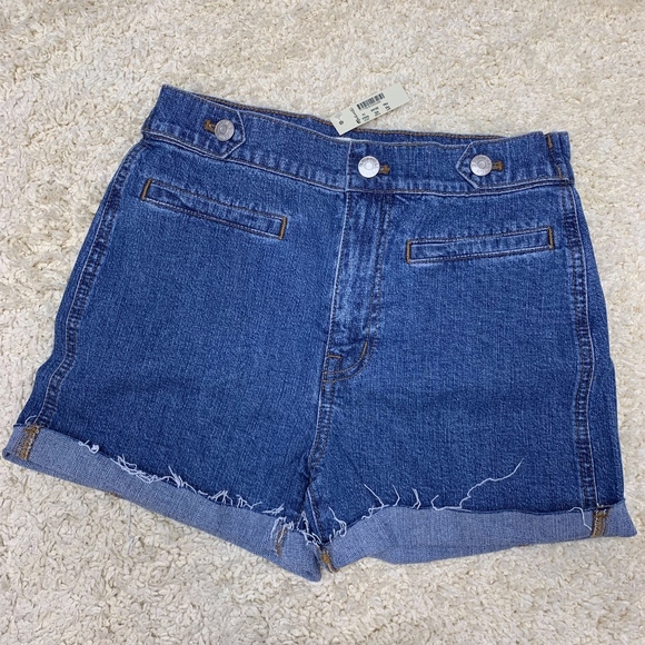 MADEWELL High-Rise Denim Shorts NWT - Picture 2 of 8